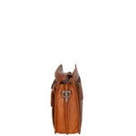 Borsa a tracolla da uomo in vera pelle RFID HILB-3339-CUOIO Hill Burry