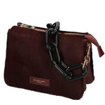 Borsa a spalla da donna Vera pelle di cavallino MYB-8021-FW-BORGOGNA My Best Bag