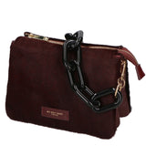 Borsa a spalla da donna Vera pelle di cavallino MYB-8021-FW-BORGOGNA My Best Bag