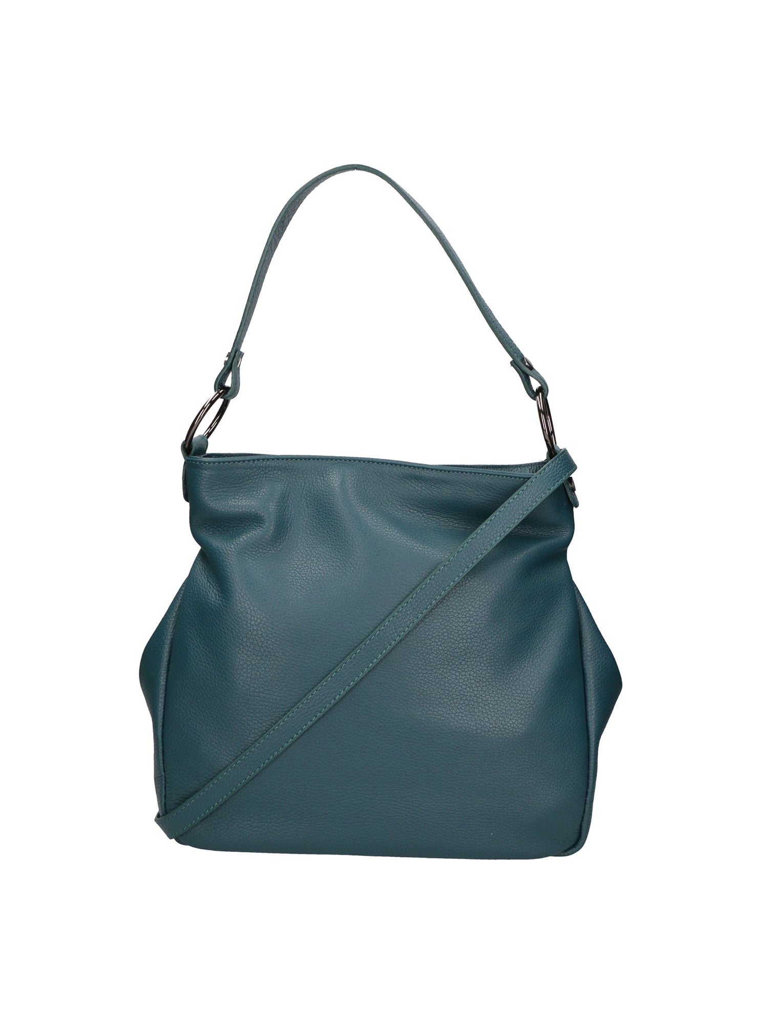 Bea Borsa a spalla da donna 100% pelle 05710-D33 PETROLIO Gave Lux