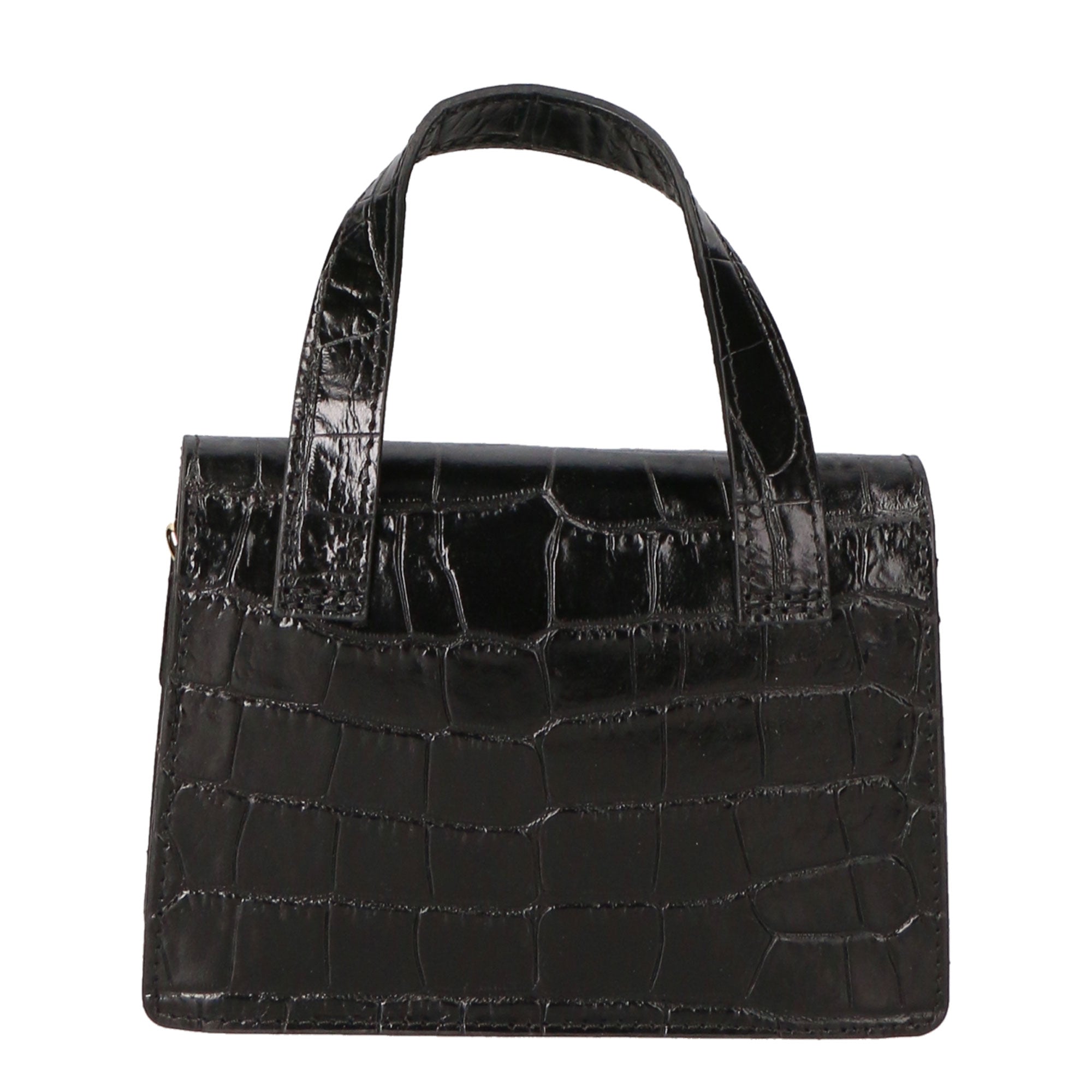 Borsa a mano da donna Pelle goffrata MYB-7036-SS-C28 NERO My Best Bag