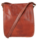 Fiamma Borsa a tracolla da donna Vera pelle 9109-MARRONE BROWN Gave Lux