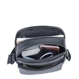 Borsa a tracolla uomo vera pelle Casual BC1485-BLACK B Cavalli
