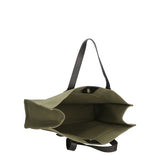 Borsa a mano da donna Vera pelle e cotone MYB-7037-SS-104 MILITARE My Best Bag