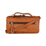 Borsa a tracolla da uomo in vera pelle RFID HILB-3351-CUOIO Hill Burry