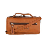 Borsa a tracolla da uomo in vera pelle RFID HILB-3351-CUOIO Hill Burry