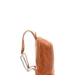 Zaino unisex in vera pelle 100% cotone 4428-MIELE Alessia Firenze