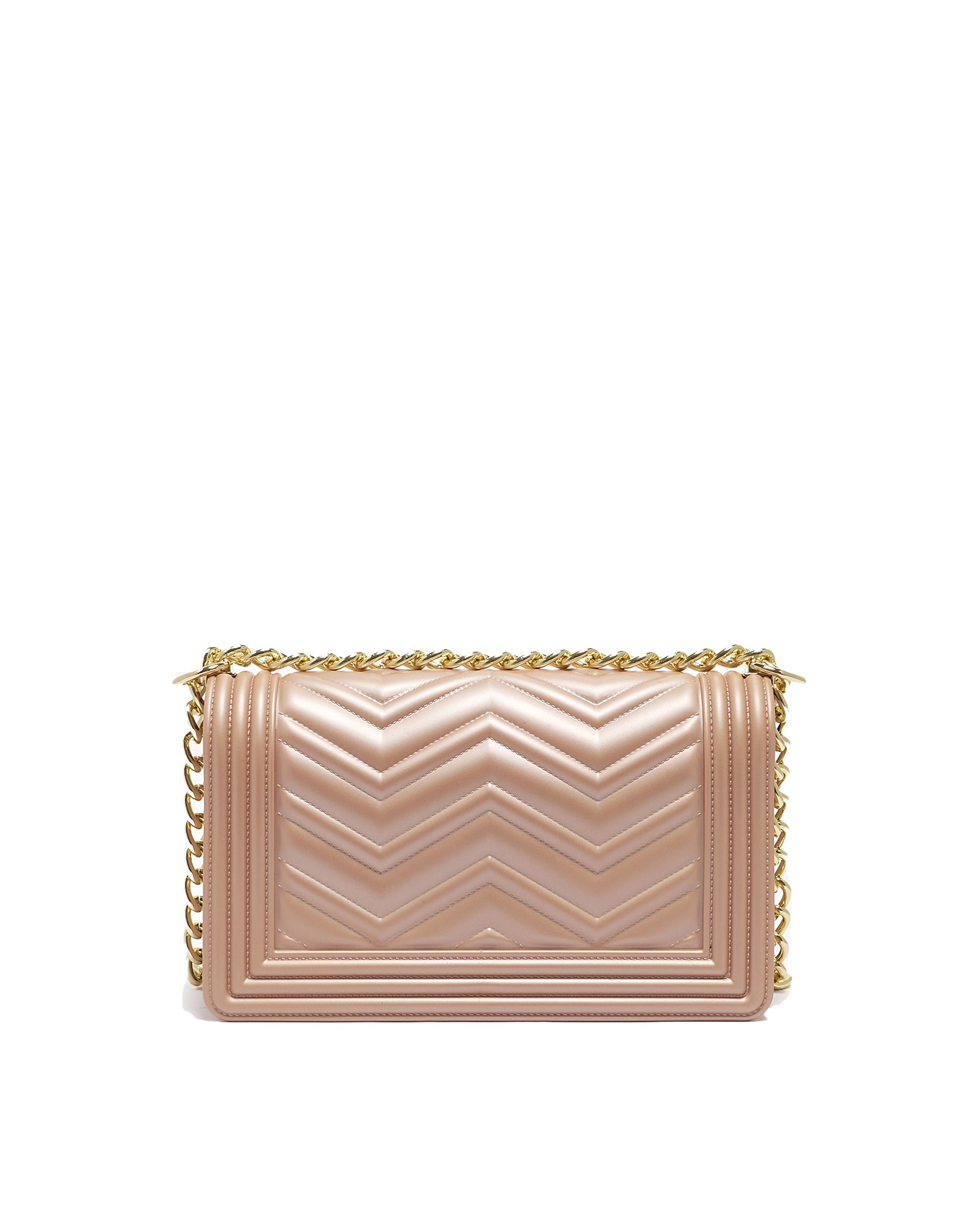 Borsa a mano da donna 100% Pvc FLAT M MANHATTAN-TERRA + LIGHT GOLD Marc Ellis