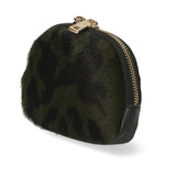 Rachele Pochette donna vera pelle Zip 02535-MACULATO MILITARE Gave Lux
