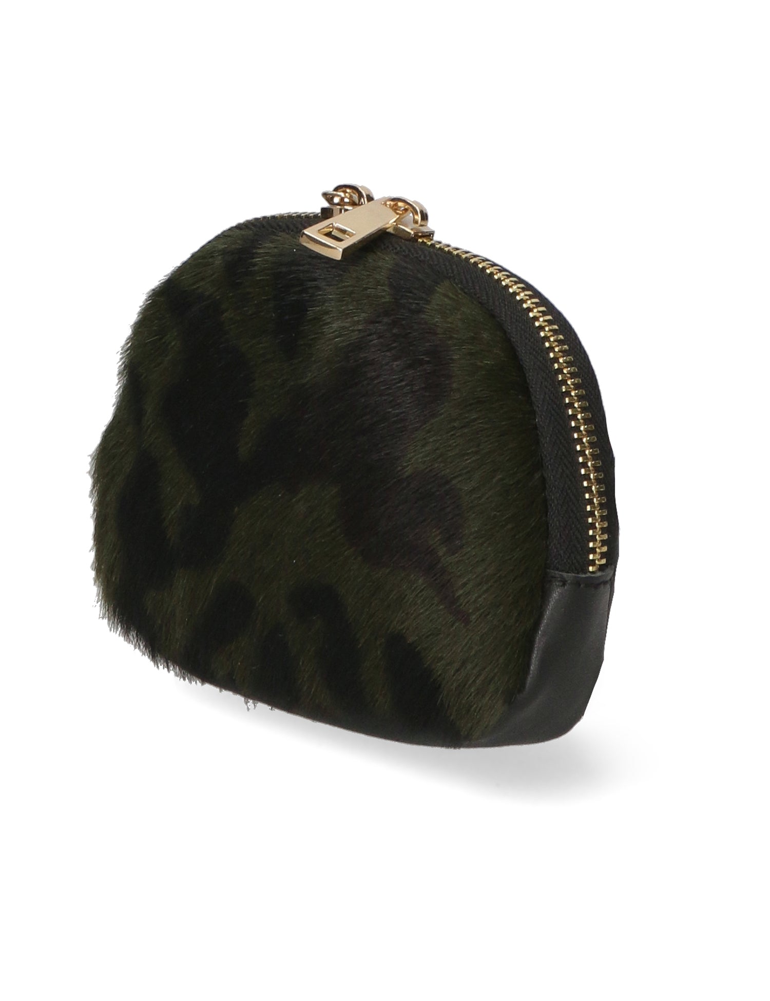 Rachele Pochette donna vera pelle Zip 02535-MACULATO MILITARE Gave Lux