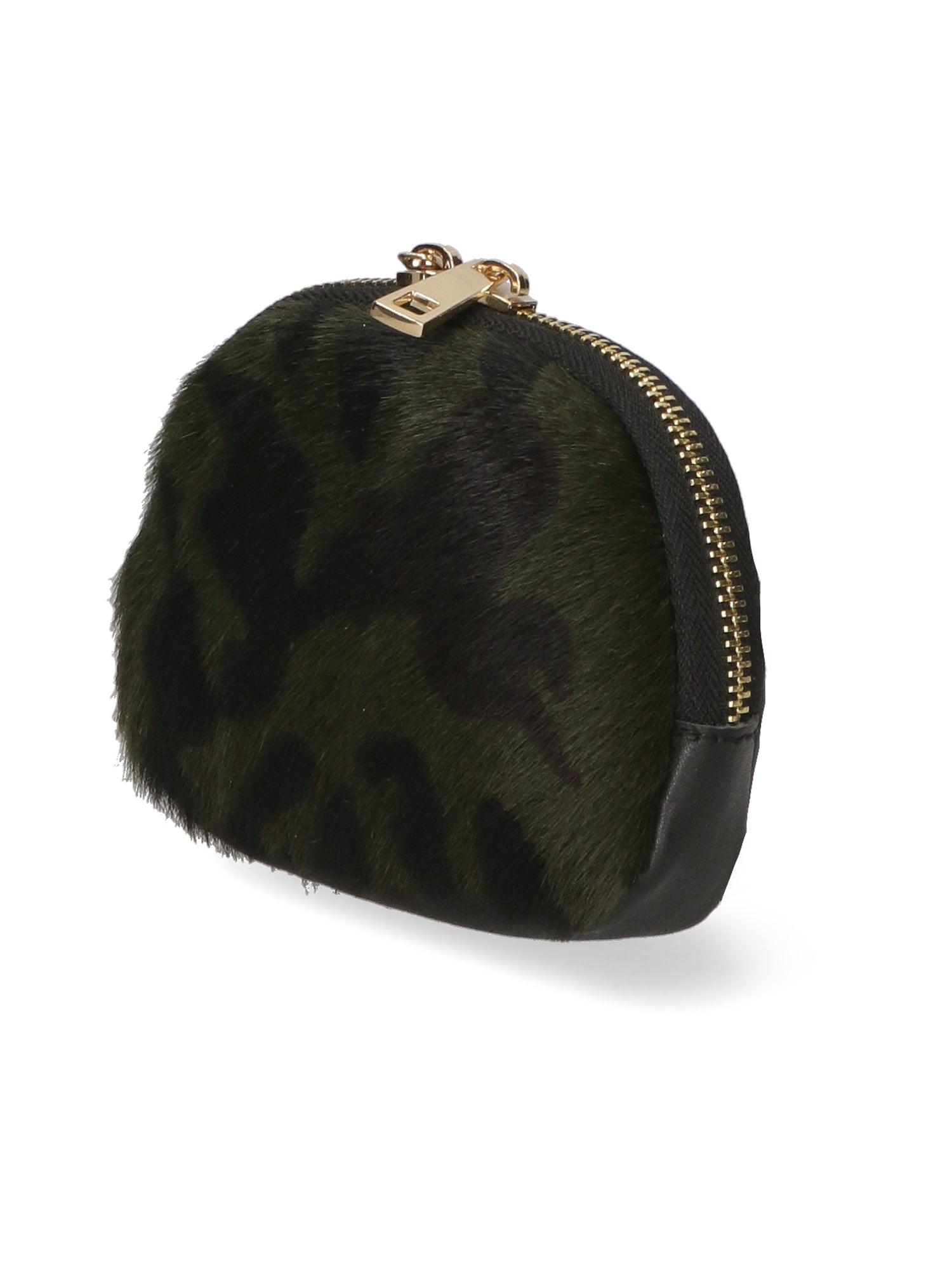 Rachele Pochette donna vera pelle Zip 02535-MACULATO MILITARE Gave Lux