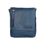Borsa a tracolla da uomo 100% vera pelle HILB-3069S-BLU Hill Burry