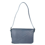 Azzurra Borsa a spalla da donna Vera pelle croco 05699-C41 CARTA ZUCCHERO Gave Lux