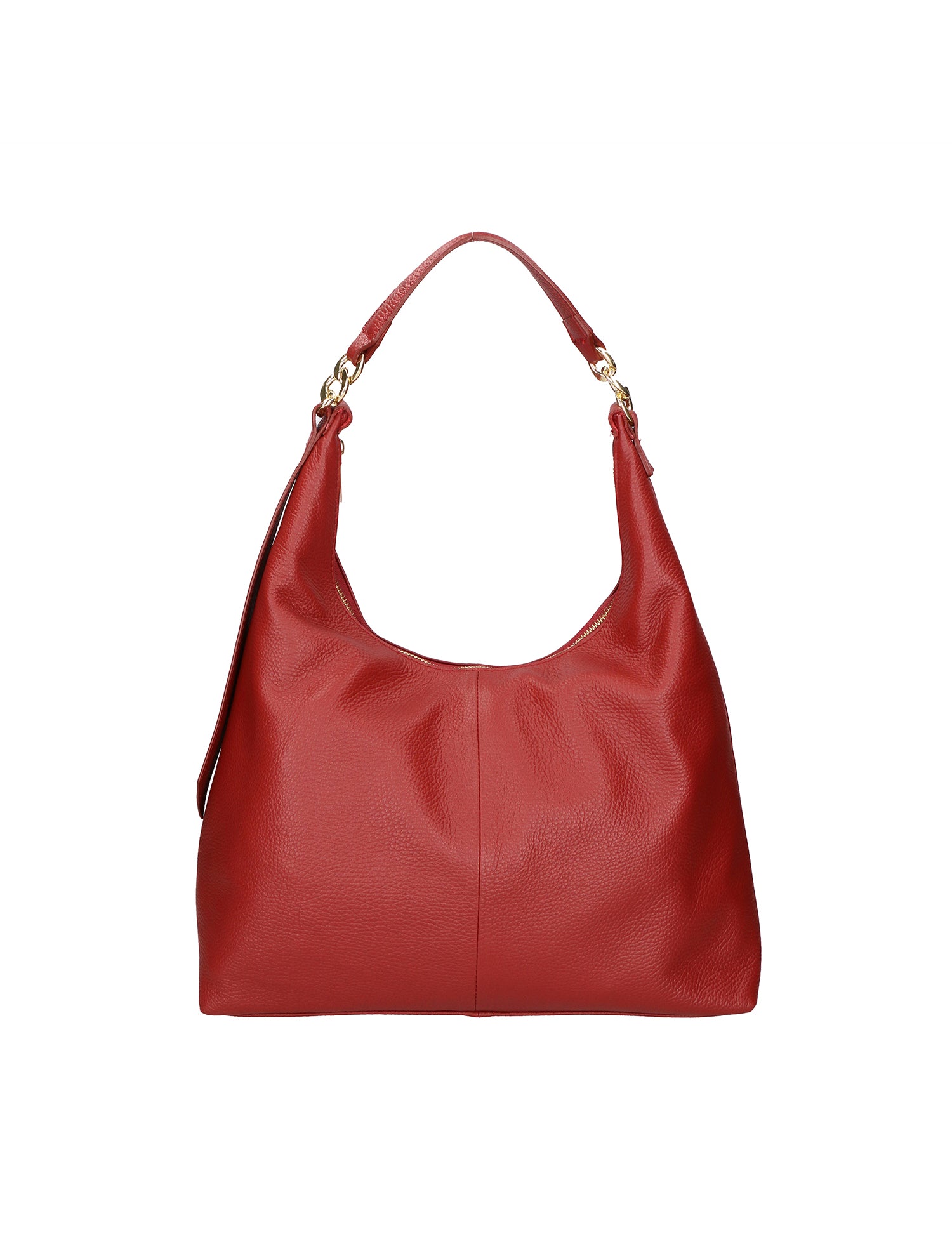 Ursula Borsa a spalla da donna Vera pelle 06673-D10 ROSSO SCURO Gave Lux