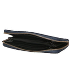 Carmela Portafoglio donna vera pelle Zip 10033-BLU Gave Lux