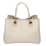 Borsa a mano da donna Paglia & Pelle MYB-05167-SS-148+D37 LATTE My Best Bag