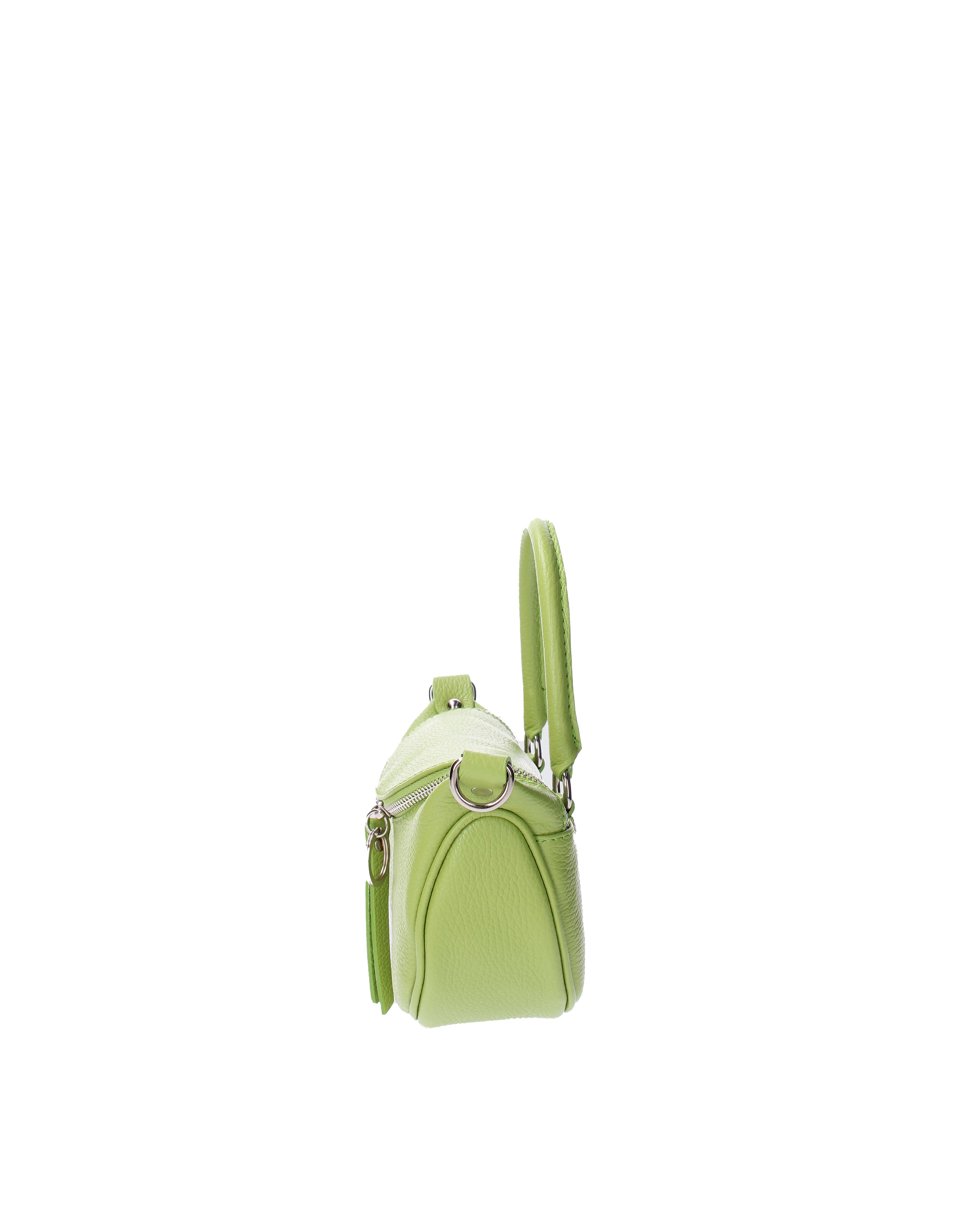 Mae Borsa a mano da donna Vera pelle 07142-D12 VERDE Viola Castellani