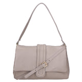 Jasmine Borsa a spalla da donna Vera pelle 06496-S77 GRIGIO PERLA Gave Lux