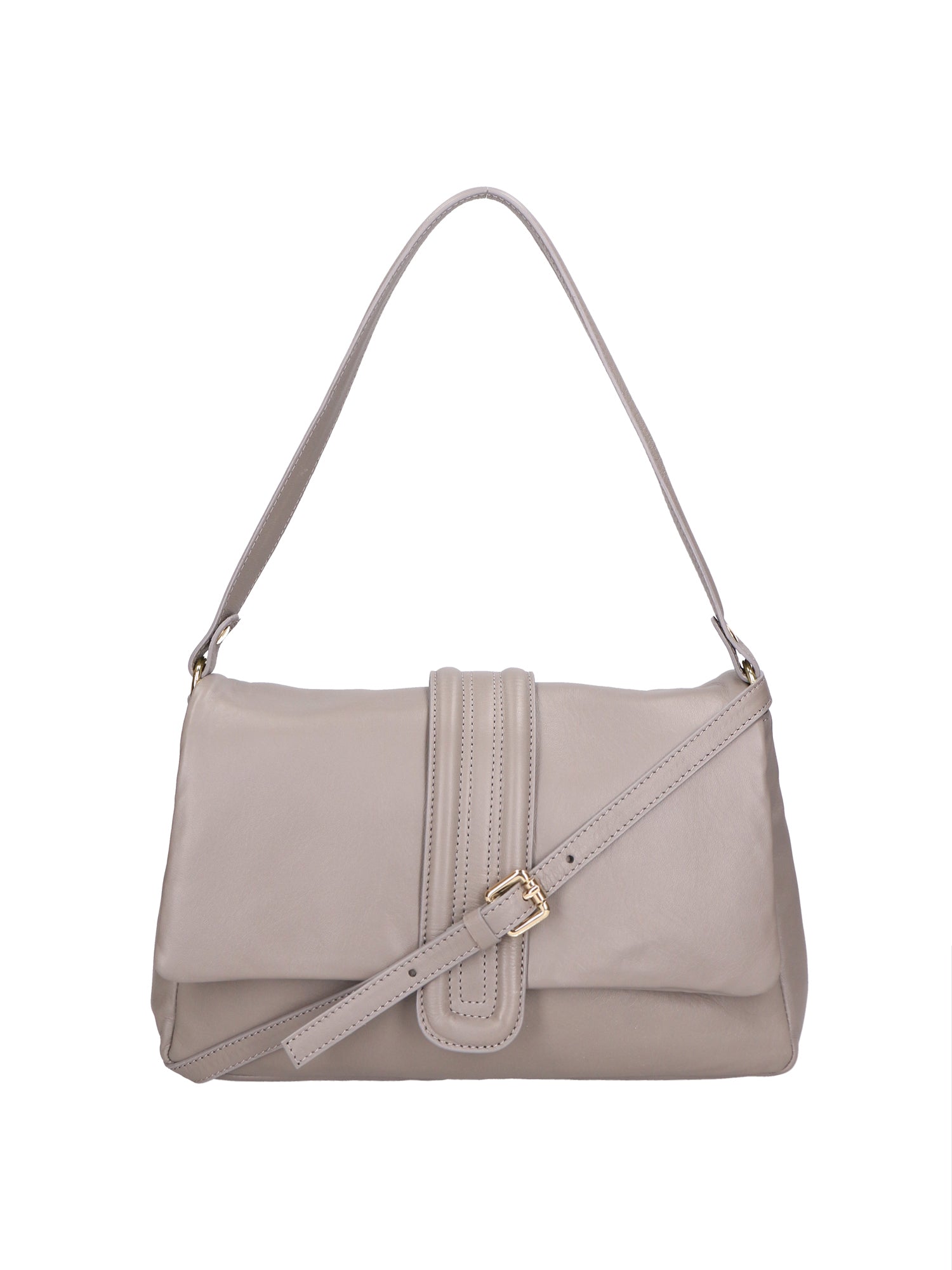 Jasmine Borsa a spalla da donna Vera pelle 06496-S77 GRIGIO PERLA Gave Lux