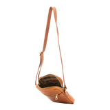 Borsa a tracolla uomo vera pelle Made in Italy 4313-MIELE Alessia Firenze