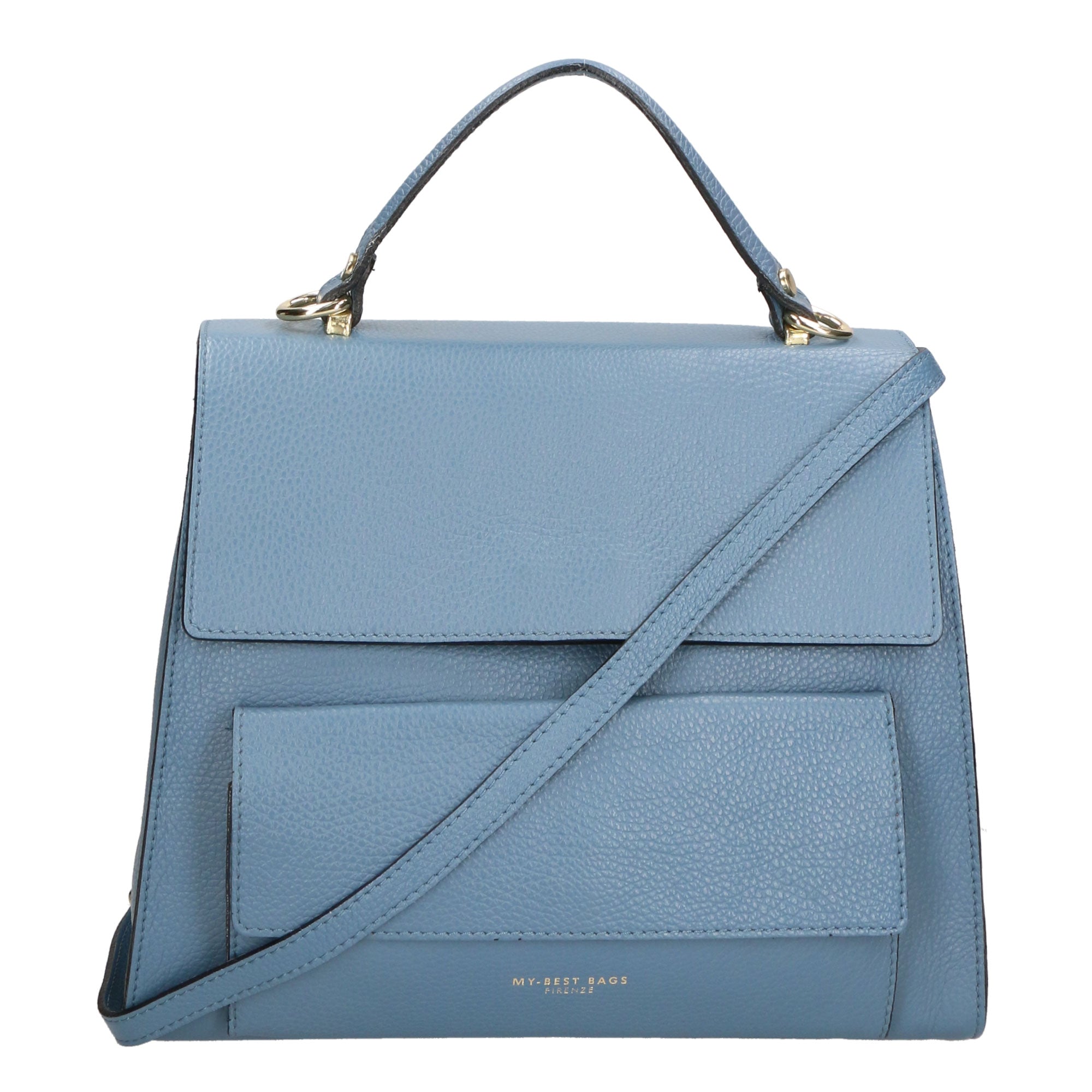 Borsa a mano da donna 100% vera pelle MYB-6033-FW-D41 CARTA DI ZUCCHERO My Best Bag