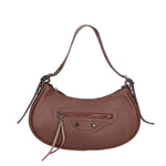 Loredana Borsa a spalla da donna Vera pelle 06548-CIOCCOLATO Gave Lux