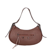 Loredana Borsa a spalla da donna Vera pelle 06548-CIOCCOLATO Gave Lux