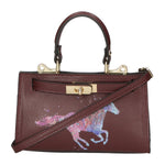Noel Borsa a mano da donna Vera pelle 04265-D54 BORDO SCURO DARK BORDEAUX Gave Lux
