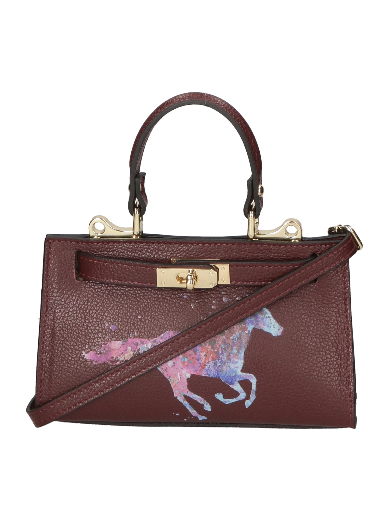 Noel Borsa a mano da donna Vera pelle 04265-D54 BORDO SCURO DARK BORDEAUX Gave Lux
