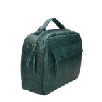 Vera Pelle 6542-PETROLIO Borsa a mano unisex Modello Avelon Gave Lux