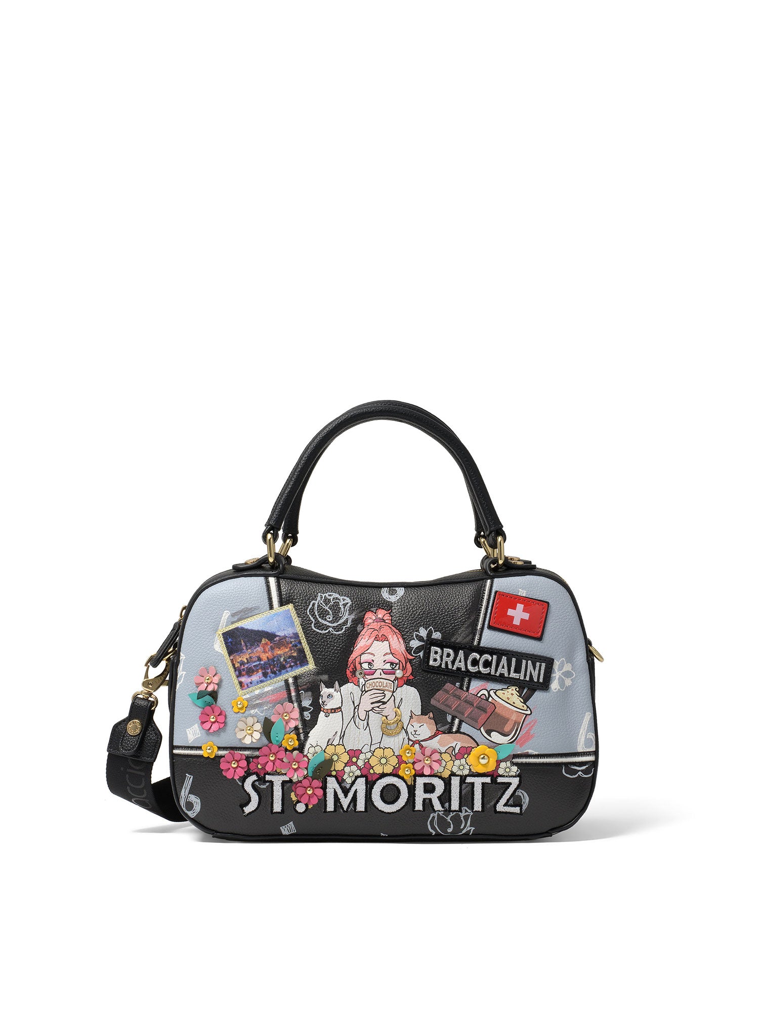 Bardolino Borsa a mano da donna Poliestere + Poliuretano B16802-UNICO Braccialini