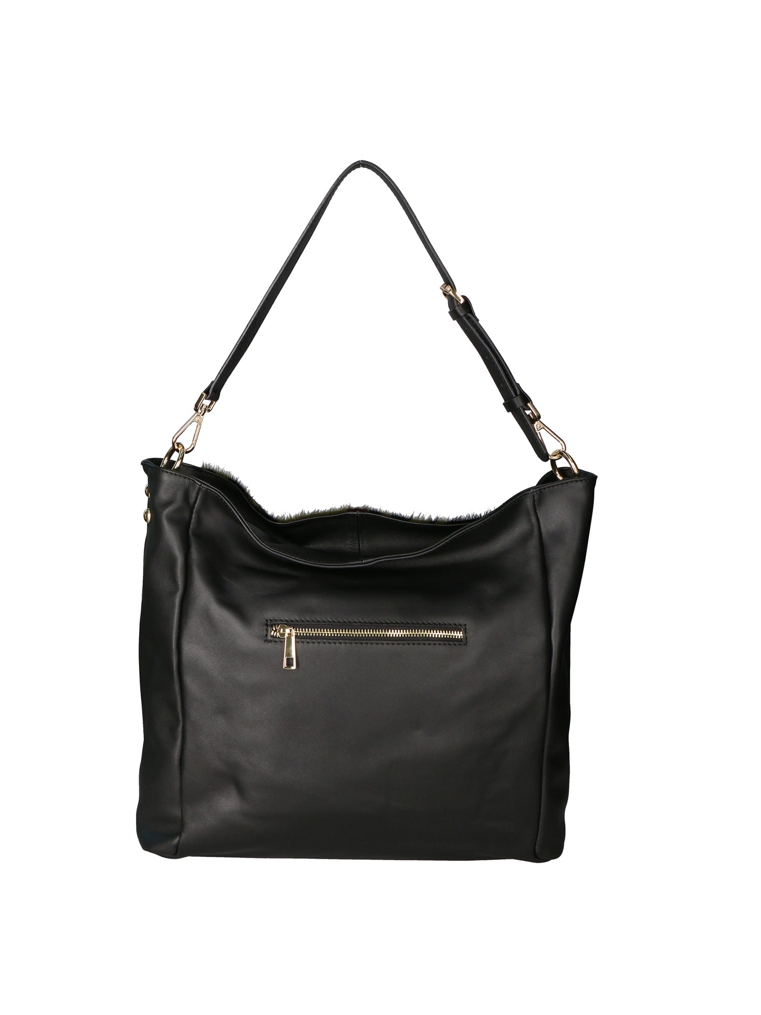 Asia Borsa a spalla da donna Vera pelle 05475-MILITARE Gave Lux