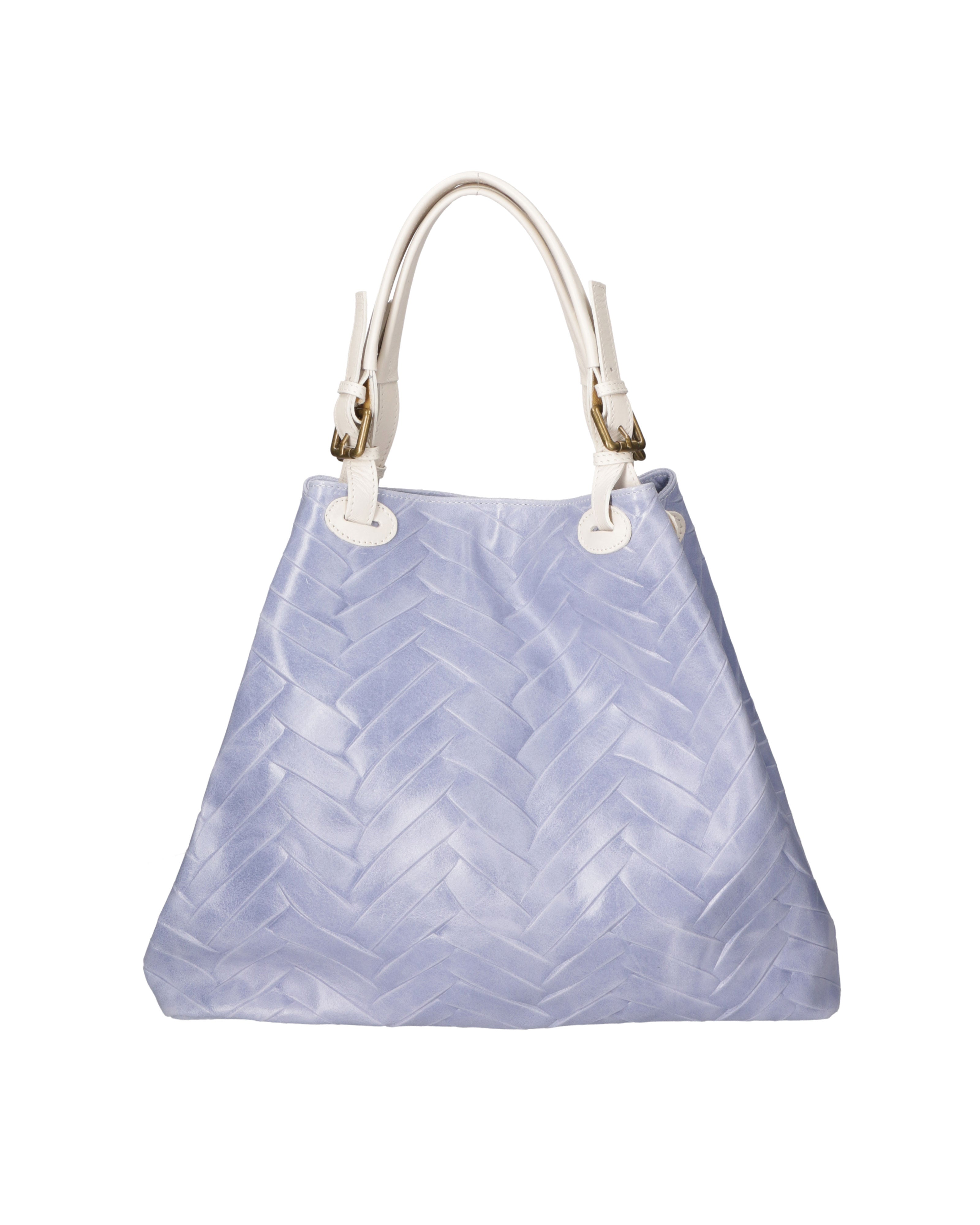 Crystalline Chic Borsa a spalla da donna Vera pelle 03631-032 CIELO Chiara Ferretti