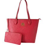 Borsa a spalla da donna 100% pelle vegana PU GGB023RED Gabriella G Firenze
