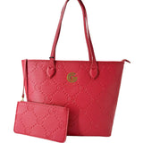 Borsa a spalla da donna 100% pelle vegana PU GGB023RED Gabriella G Firenze