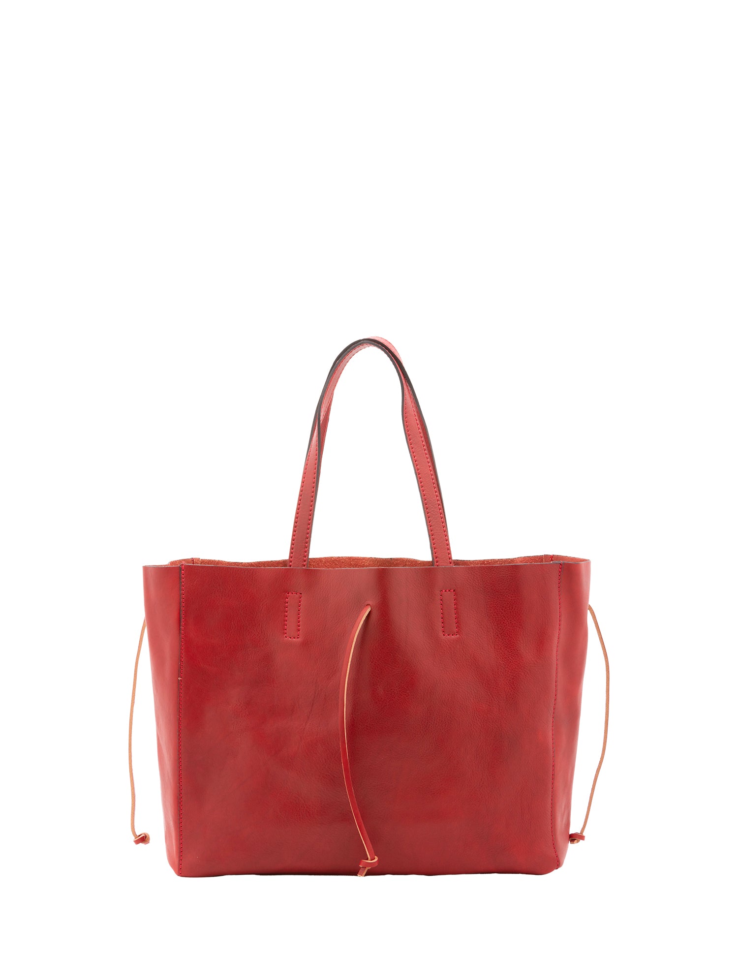Borsa a mano unisex vera pelle Made in Italy 4611-ROSSO Alessia Firenze