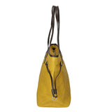 Emiliana Borsa a spalla da donna Vera pelle 80061-GIALLO Gave Lux