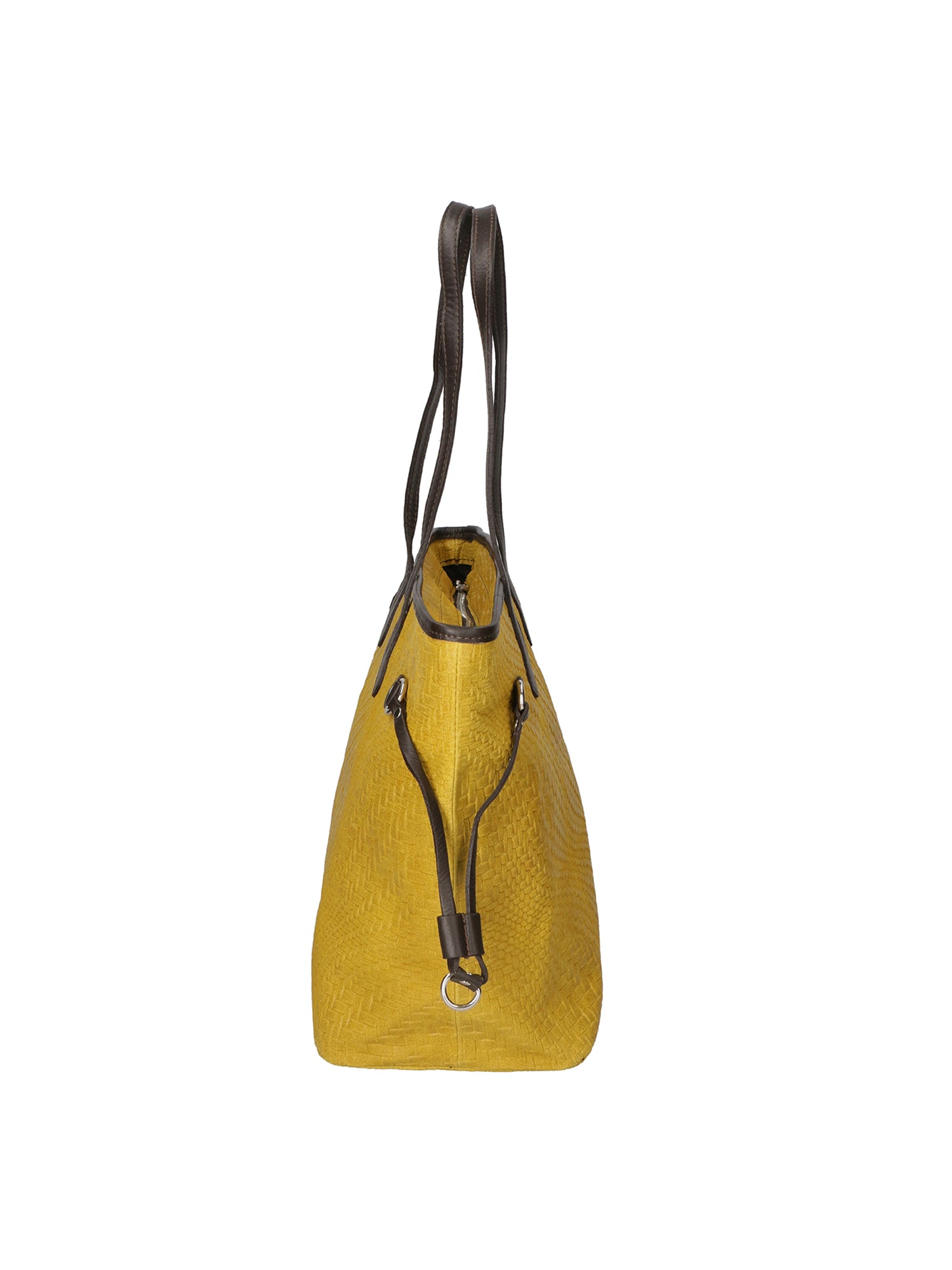 Emiliana Borsa a spalla da donna Vera pelle 80061-GIALLO Gave Lux