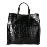 Borsa a mano da donna Pelle stampata cocco MYB-6028-FW-C28 NERO My Best Bag