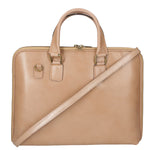 Fabiana Borsa a mano unisex Vera pelle 9033-FANGO TAUPE Gave Lux