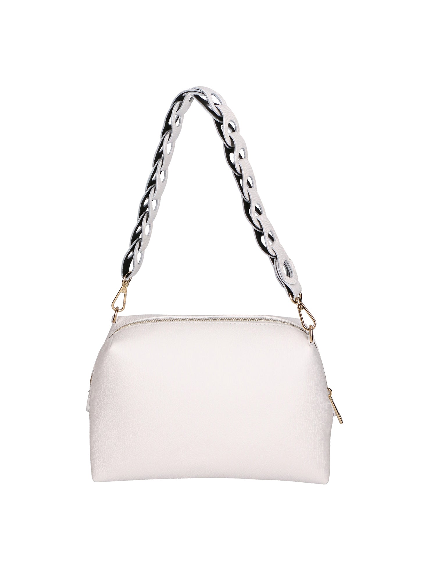 Livia Borsa a spalla da donna Vera pelle 06443-BIANCO Gave Lux