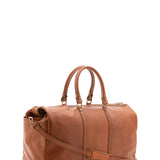 Borsa da viaggio unisex vera pelle 100% cotone 4546-MIELE Alessia Firenze