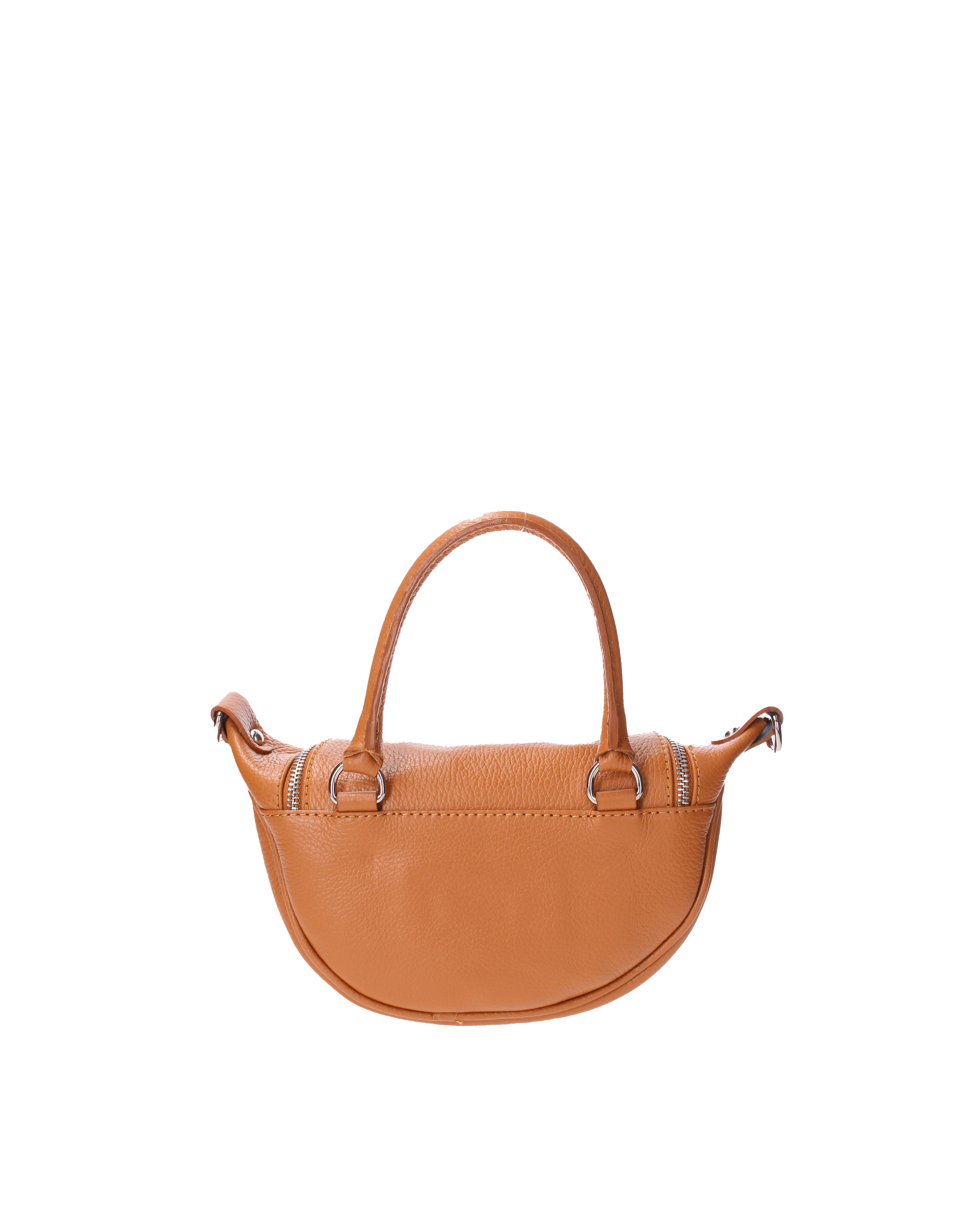 Mae Borsa a mano da donna Vera pelle 07142-D44 CUOIO Viola Castellani
