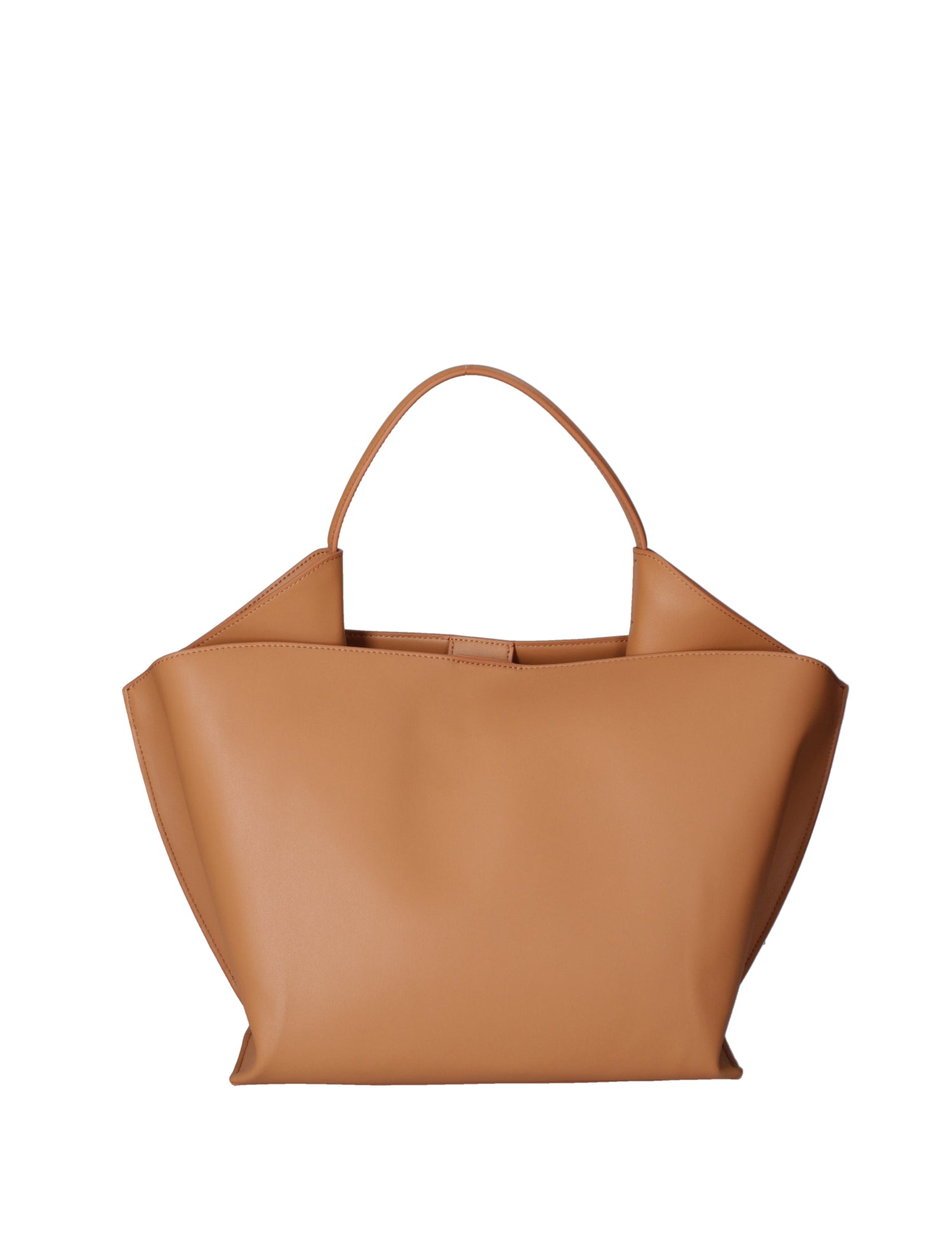 Borsa a mano da donna 100% pelle riciclata 07226-Cuoio Viola Castellani