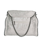 Willelmina Borsa a spalla da donna 100% PU Leather N-9606-BIANCO Gave Lux