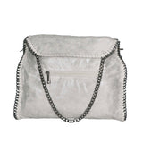 Willelmina Borsa a spalla da donna 100% PU Leather N-9606-BIANCO Gave Lux