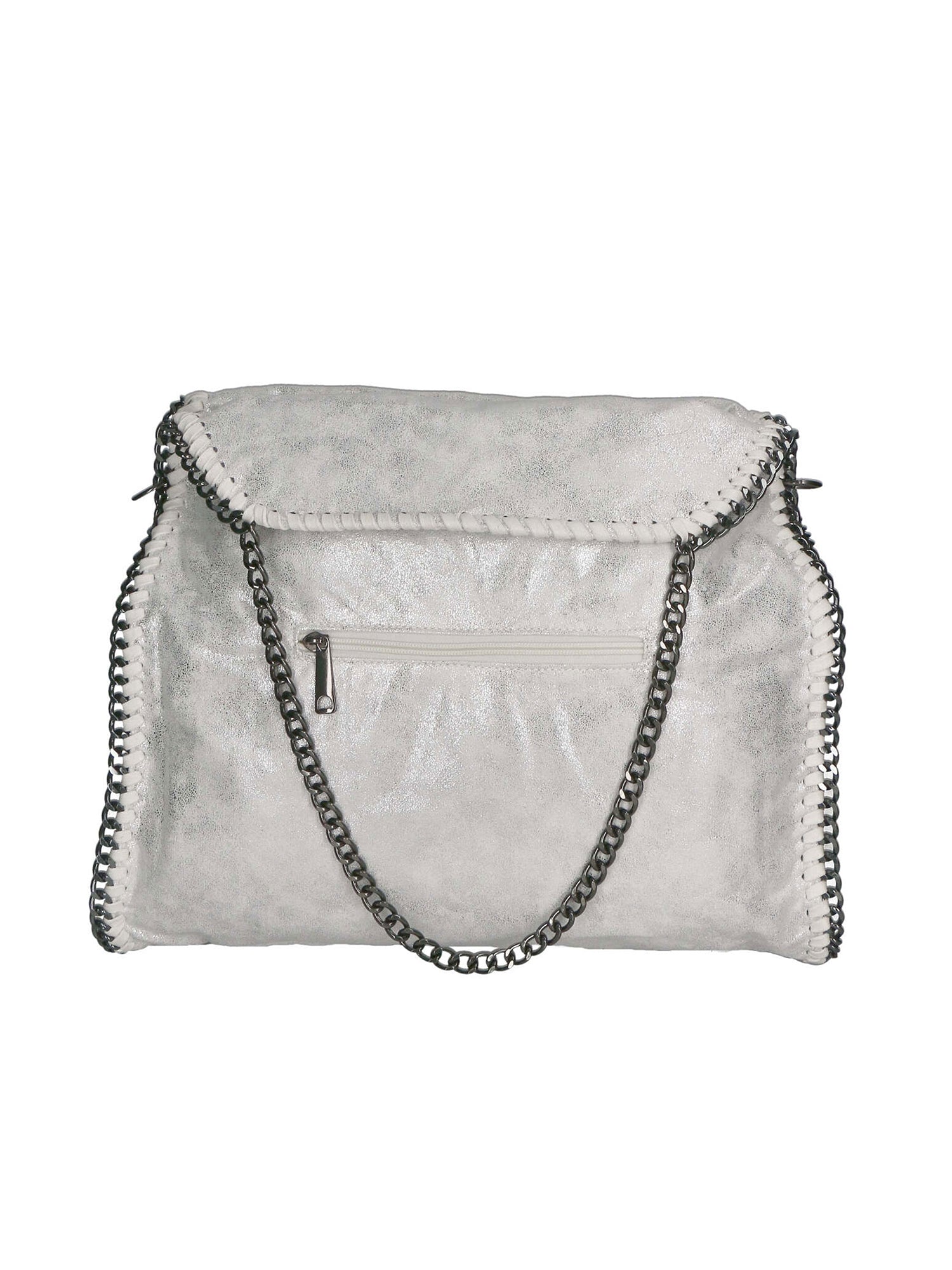 Willelmina Borsa a spalla da donna 100% PU Leather N-9606-BIANCO Gave Lux