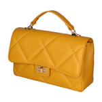 Vita Borsa a spalla da donna Vera pelle 06879-S36 SENAPE Gave Lux