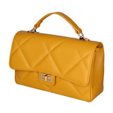 Vita Borsa a spalla da donna Vera pelle 06879-S36 SENAPE Gave Lux
