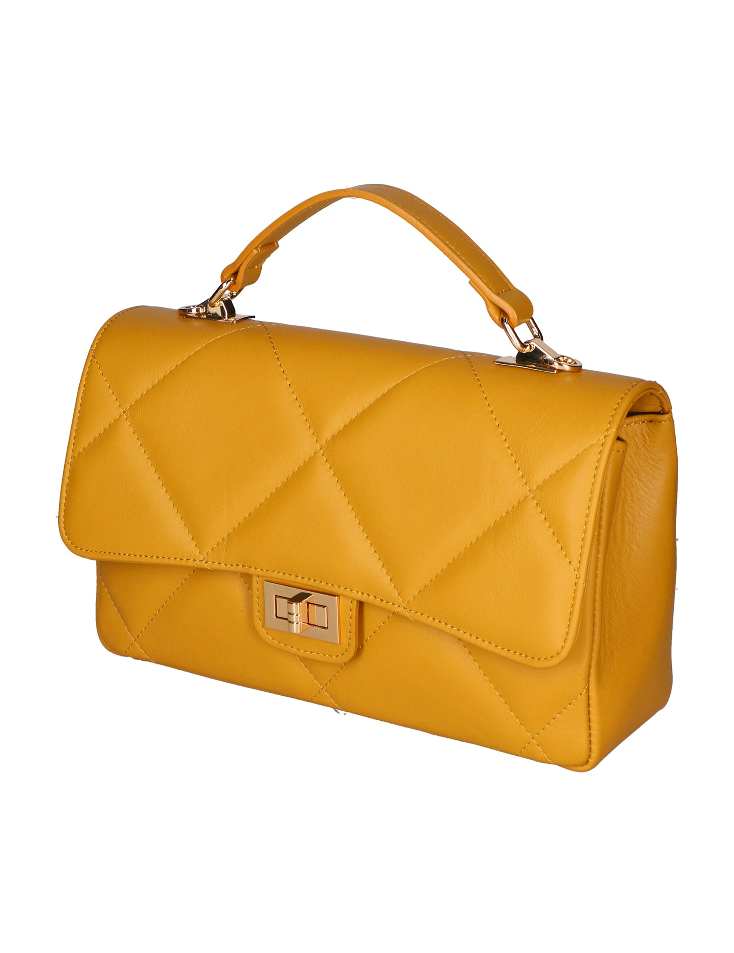 Vita Borsa a spalla da donna Vera pelle 06879-S36 SENAPE Gave Lux